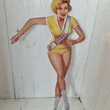 Veedol pin up advertising plate
