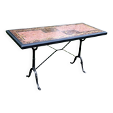 Bistro table with a glass mosaic from the 1970s.