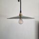 Vintage enamelled sheet metal lamp