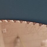 Oval beveled mirror patinated art deco 35x50cm