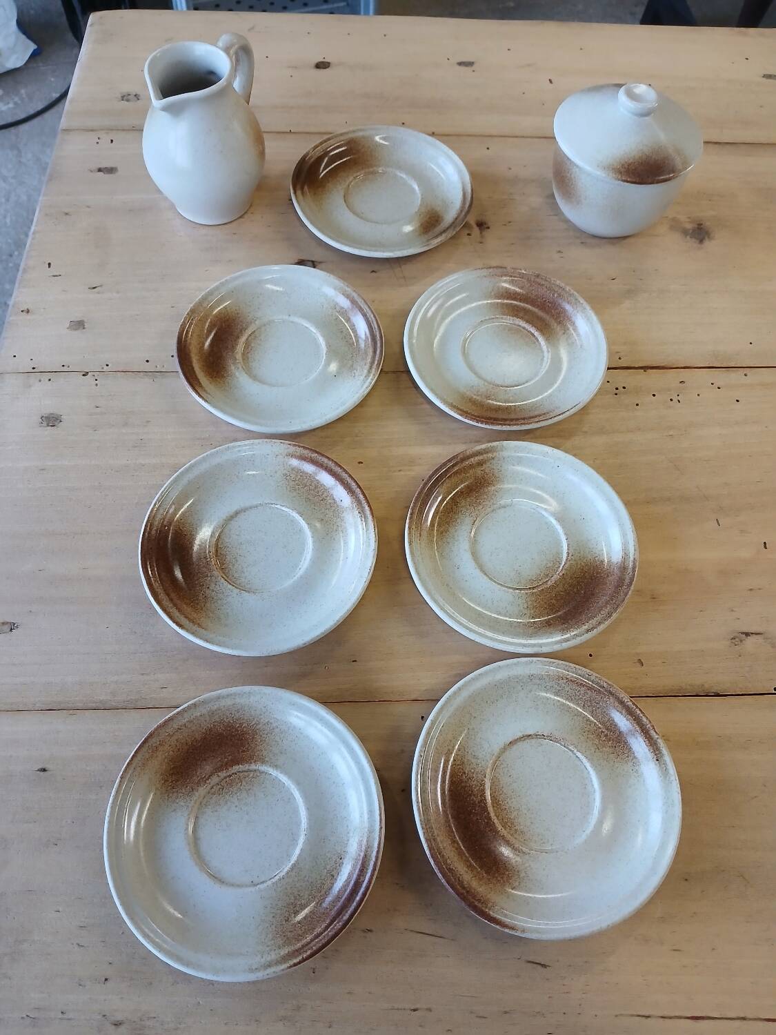 Antique stoneware coffee service