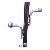 Marble and chrome coat rack with 12 hooks