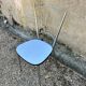 Chrome chair with blue Formica