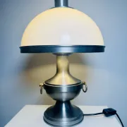 Metal Mushroom Table Lamp By Dijkstra Lampen, The Netherlands, 1960S