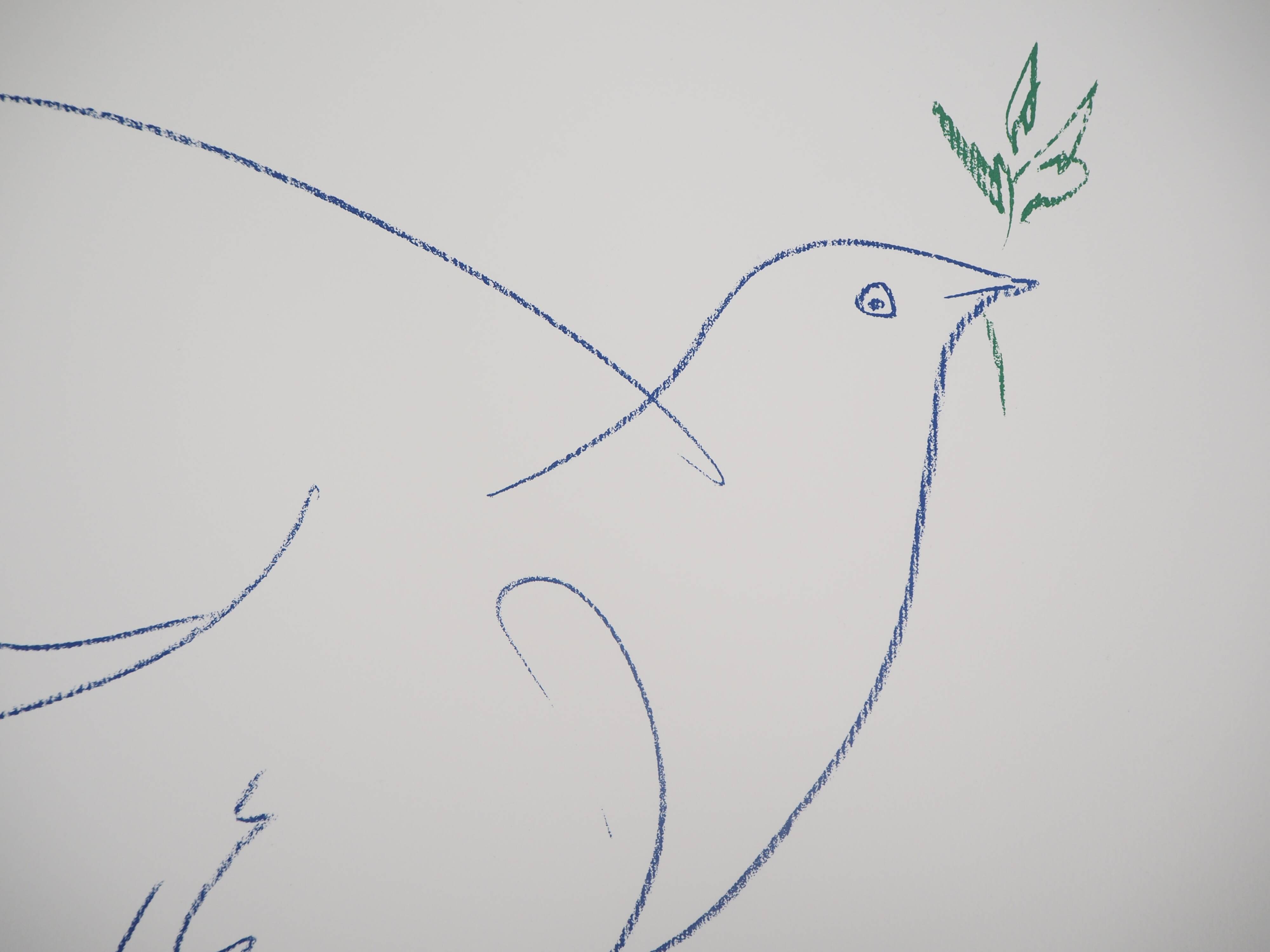 Pablo Picasso: The Dove of Peace, signed lithograph