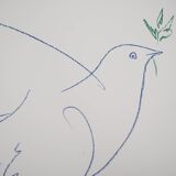 Pablo Picasso : La colombe de la Paix, Lithographie signée