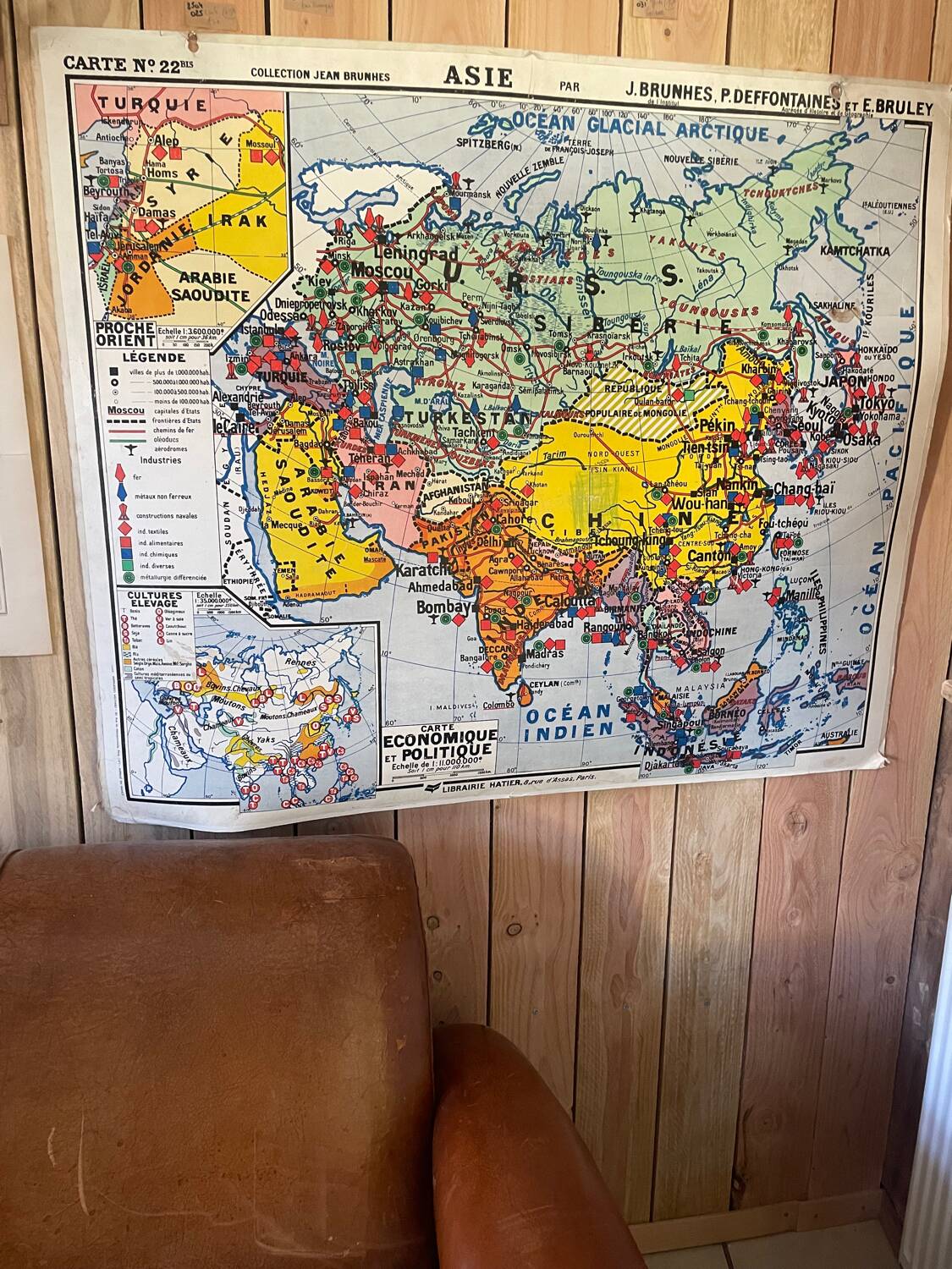 School map of Asia