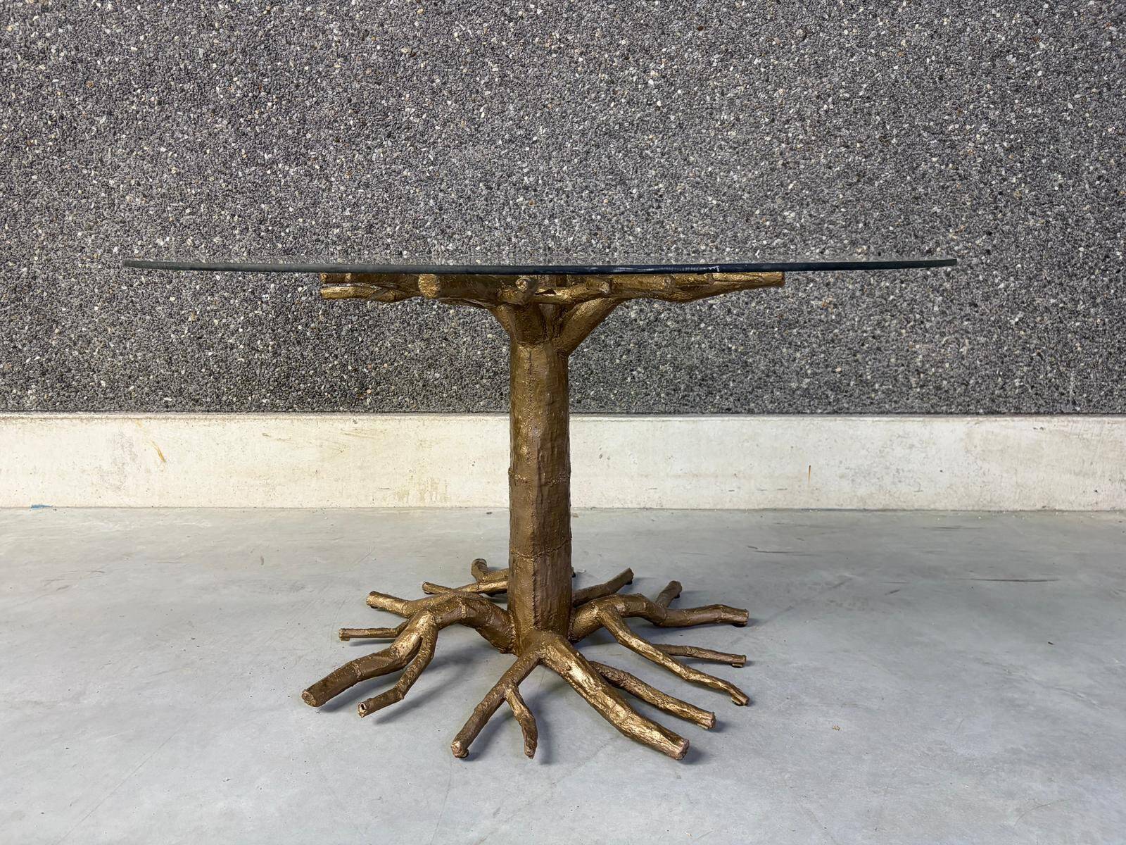 Table à manger en branche d'arbre, années 1980