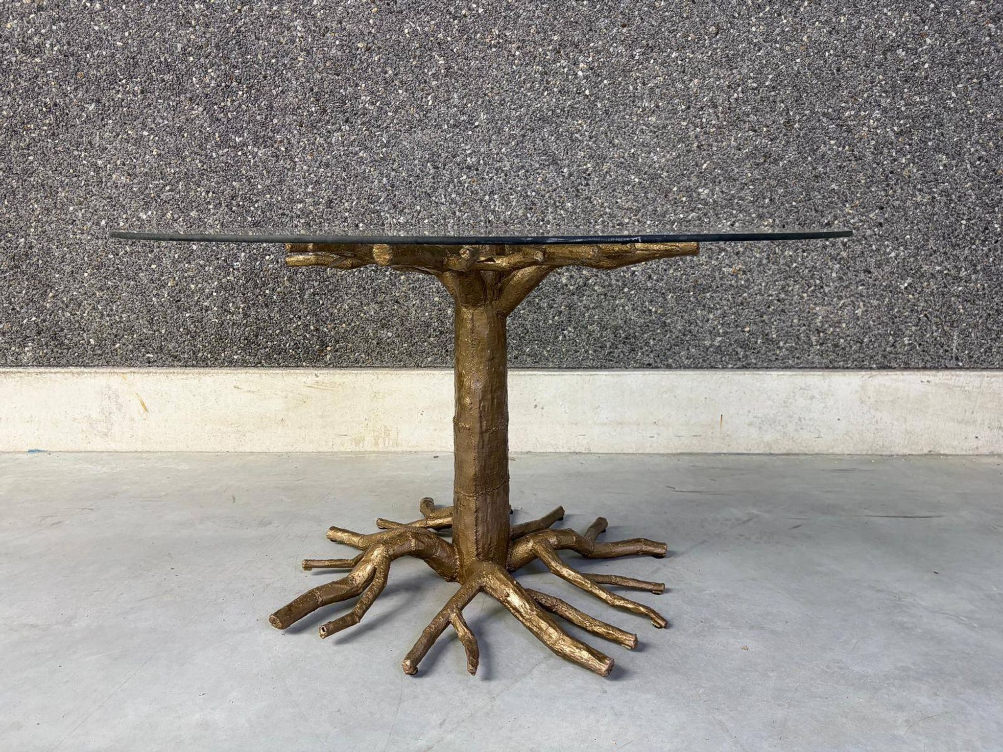 Table à manger en branche d'arbre, années 1980