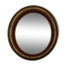 76 x 67 cm gold wood oval mirror