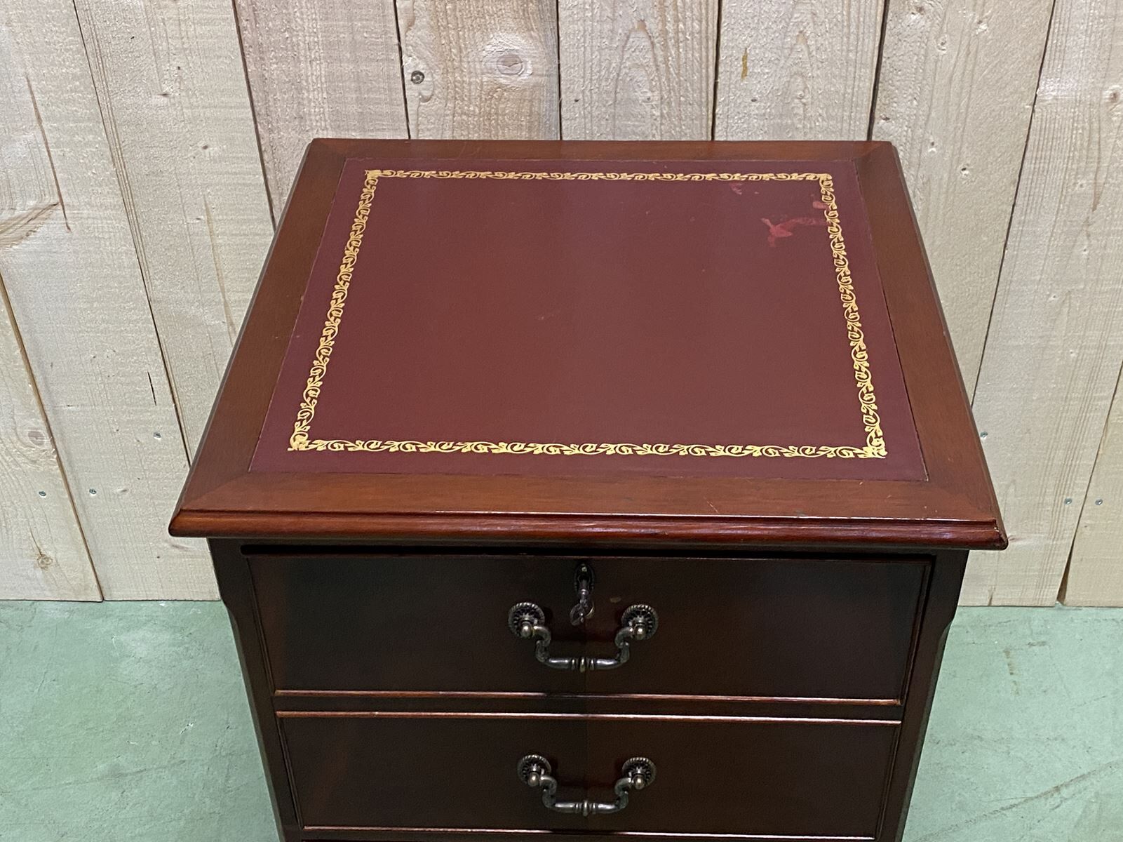 Mahogany filing cabinet 1950