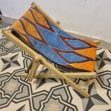 Wax deck chair for children