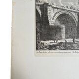 Reproduction of an engraving signed Piranesi F.