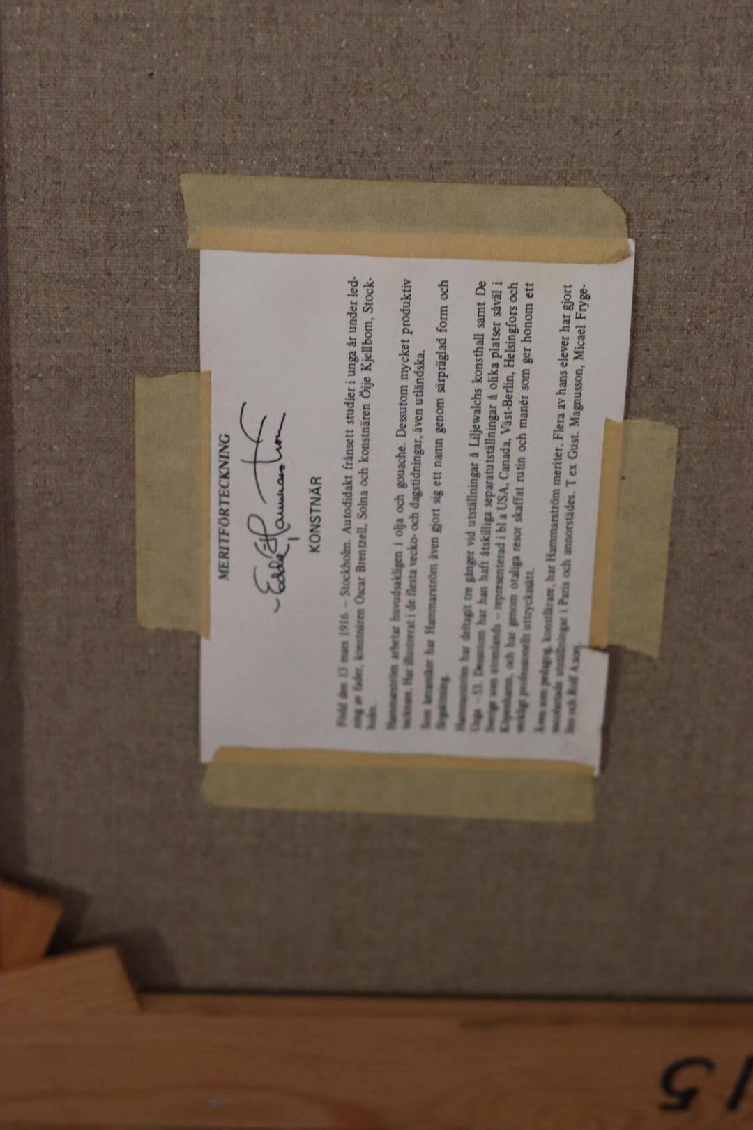 « Stockholm » d'Eddie Hammerström