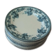 Lot 12 Flat Plates Iron Land Choisy the King Roses Blue Boulenger