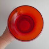 Scandinavian blown glass saucer vase