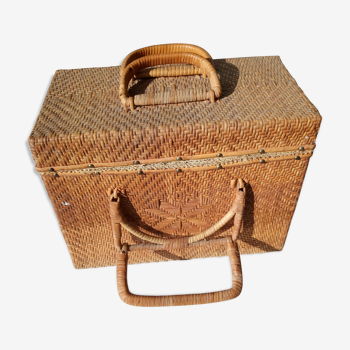 Old Wicker Briefcase