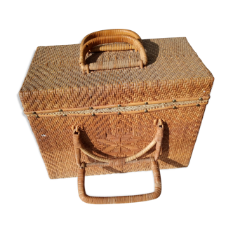 Old Wicker Briefcase