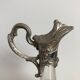 Ewer glass and silver metal