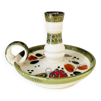 Ceramic cellar rat candle holder from the 70s