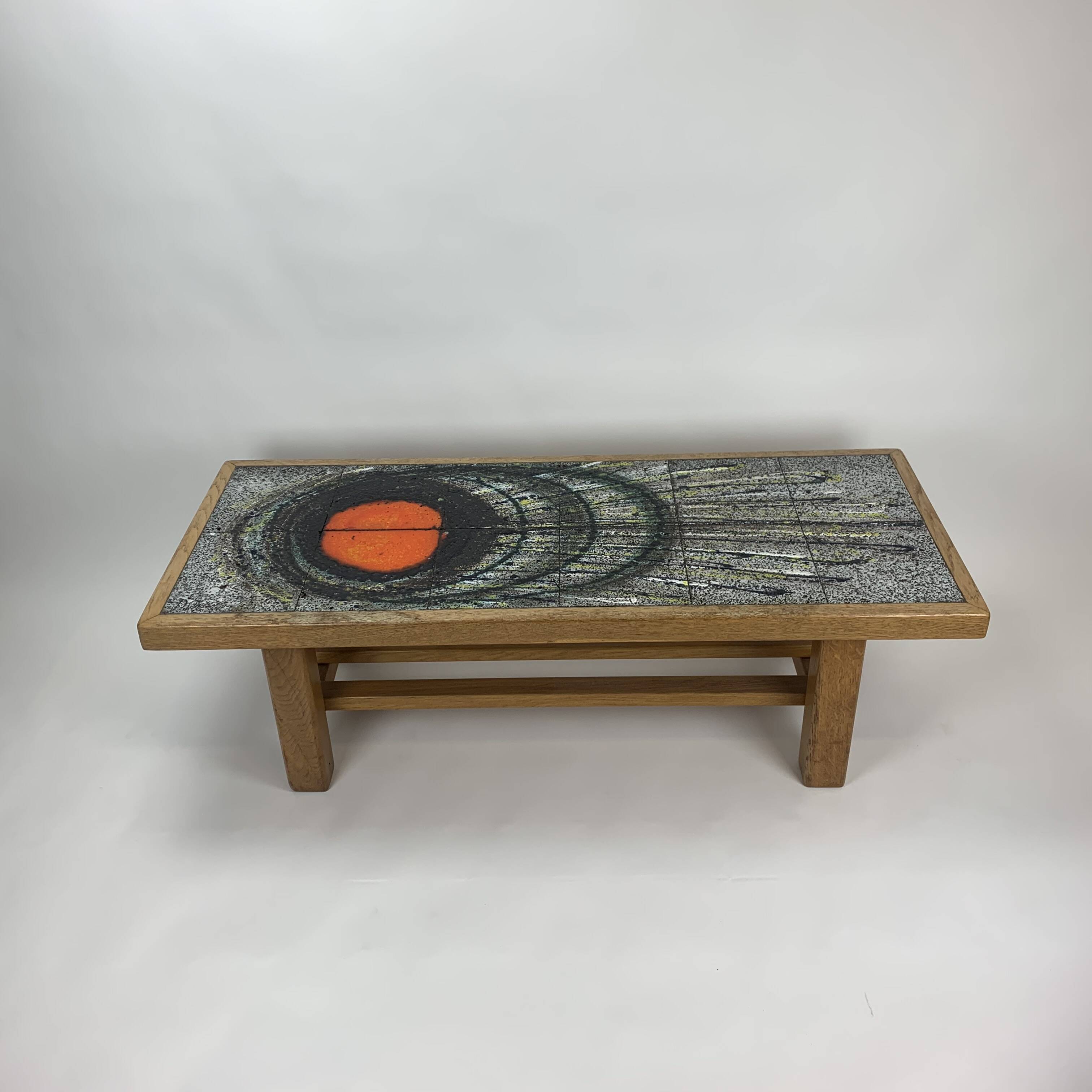 Mid-century design ceramic coffee table, 1970’s
