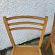 Set of 3 bistrot chairs 1950