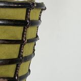 Lampadaire en bambou et tissu