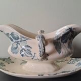 Creil Montereau iron clay sauce boat