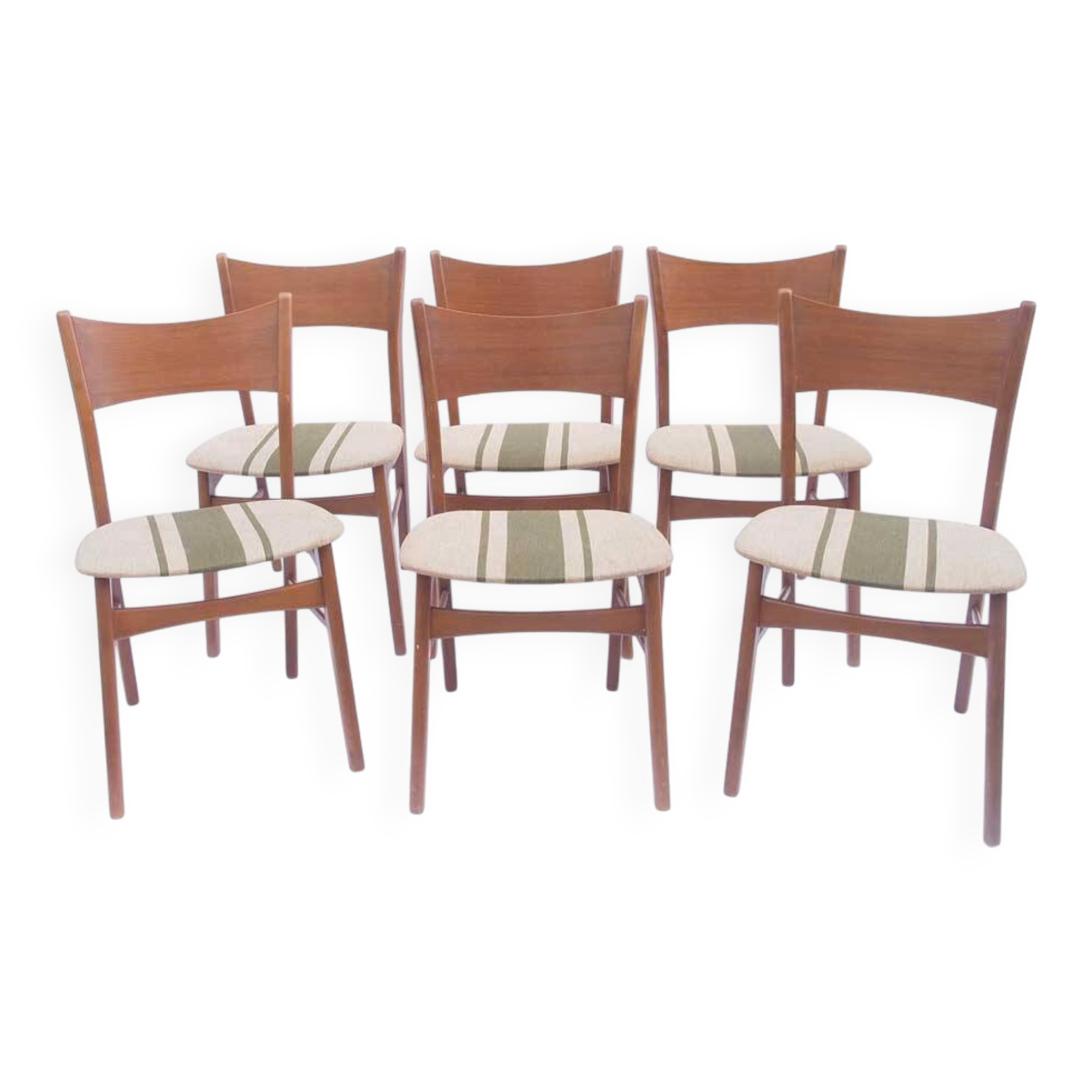 Set of 6 vintage Ikea "Olé" chairs from the 1950s, Swedish.