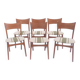Set of 6 vintage Ikea "Olé" chairs from the 1950s, Swedish.