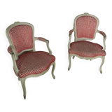 Paire de fauteuils cabriolets