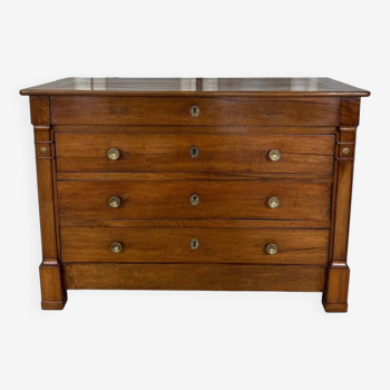 Old 19th century walnut chest of drawers