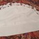 Half-moon pillowcase with English lace