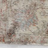 Tapis turc vintage shabby chic rouge pâle et bleu 5x9, 151x259 cm SK5619
