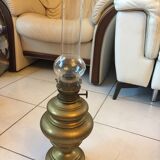 Old copper kerosene lamp