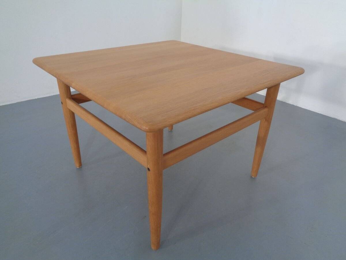 Danish Oak Sofa Table by Niels Bach, 1960s