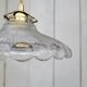 Holophane glass pendant lamp