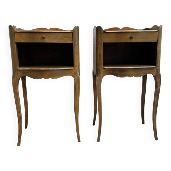 Paire de chevets en merisier style Louis XV