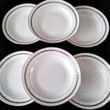 6 deep plates in Chartres porcelain on expensive Limoges paste