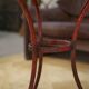 Patinated bistro table with an oak top from the 1950s.