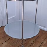 "Strind" side table glass metal Ehlen Johansson design