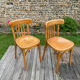 Pair of chairs bistro baumann blond beech