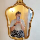 Miroir style louis XV doré