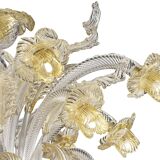 Venetian Floreal Luxury Gold Muarno Glass Chandelier