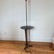 Art Deco lamp brass and black glass 260415