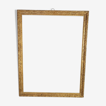 Old frame 55.5x43 leaf 51.5x39.4 cm original gilded stucco wood SB