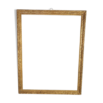 Old frame 55.5x43 leaf 51.5x39.4 cm original gilded stucco wood SB