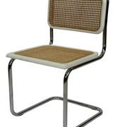 Cesca design chair model b32 in chrome white