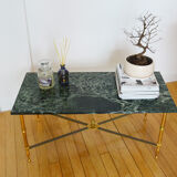 Green marble coffee table 60