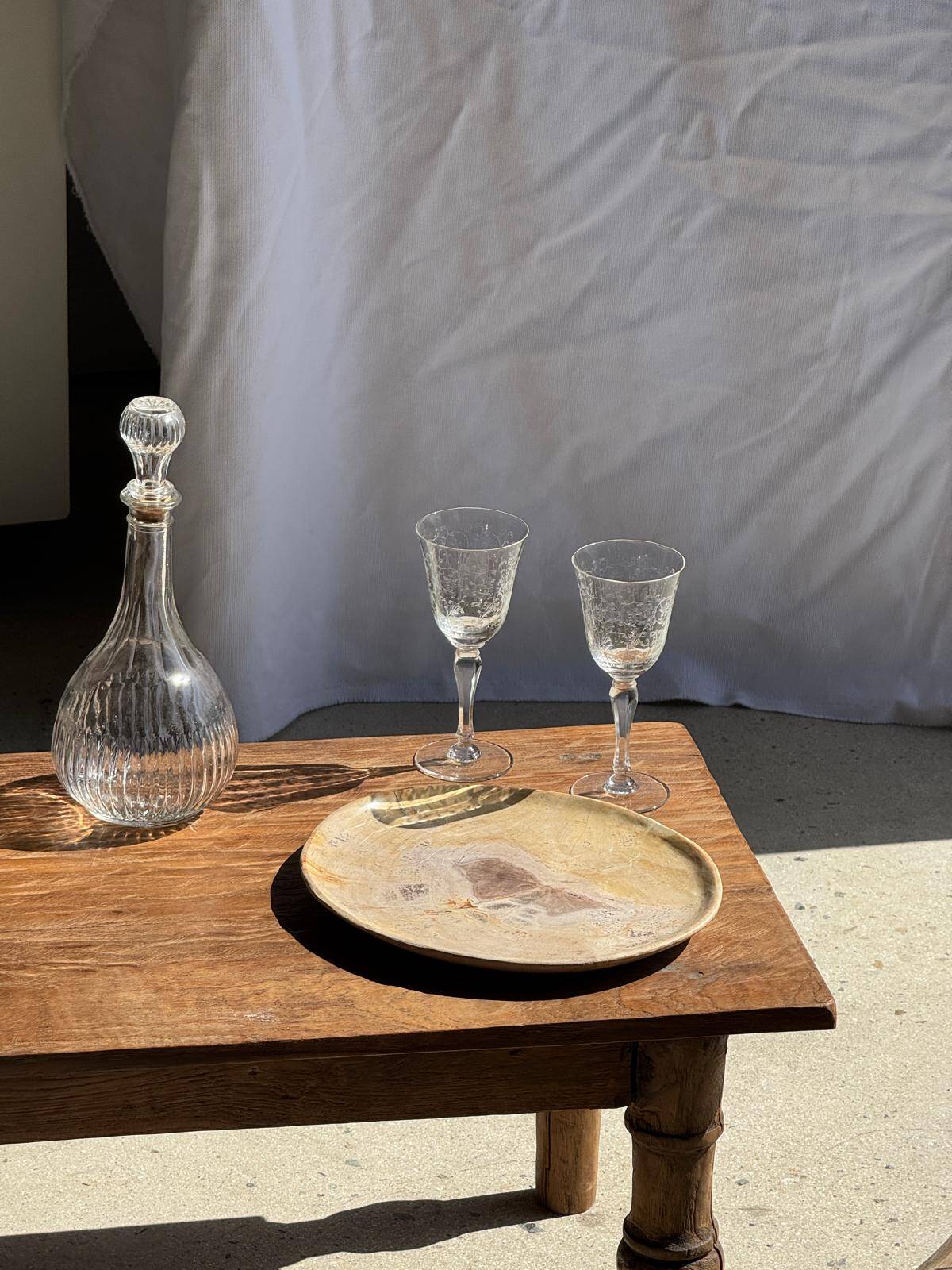 Petrified wood bowl or dish D27-23 -3322